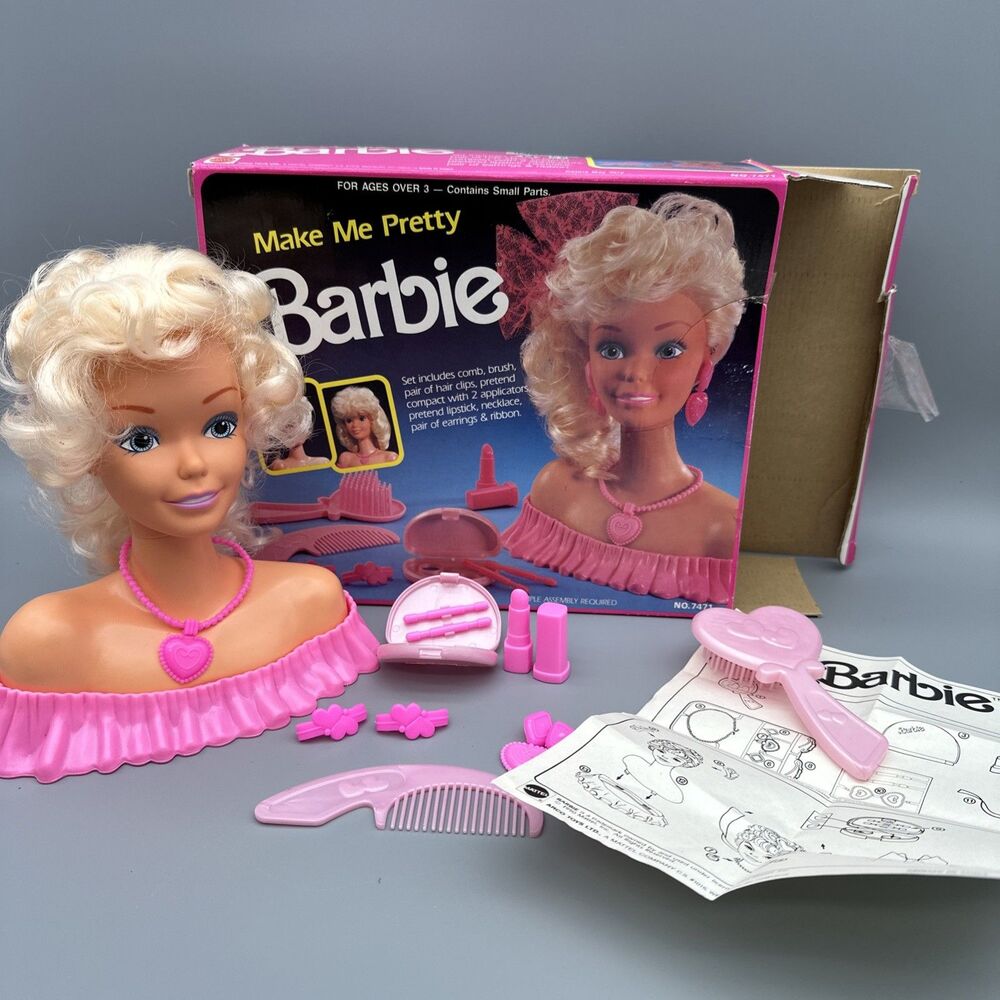 VTG Barbie Make Me Pretty No. 7471 (1989) 100% Complete Arco Toys Mattel W/ Box